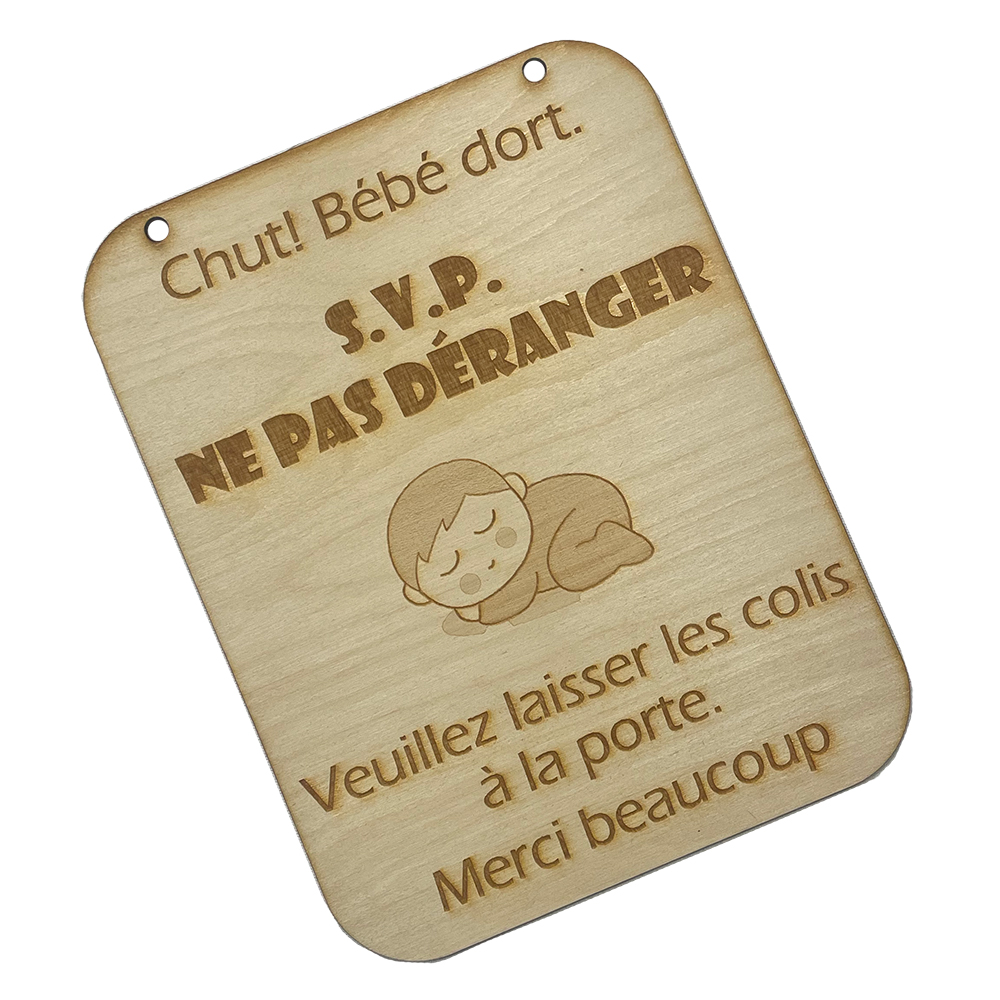 Affiche Laisser Les Colis Bebe Dort Naelie