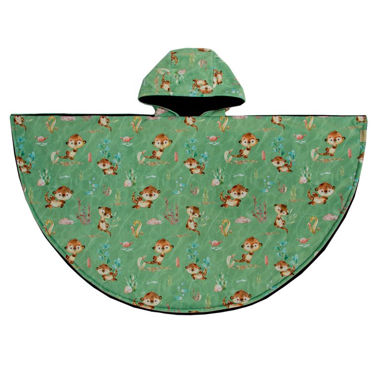 Poncho Polaire Pour Bébé 4-12 Mois - Couverture Housse De Siège Auto Fait Maison - Neuf Orange/marron