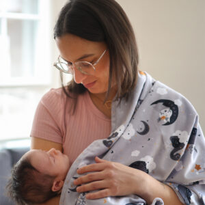 Doudou en minky pour bébé - Céleste - Naélie