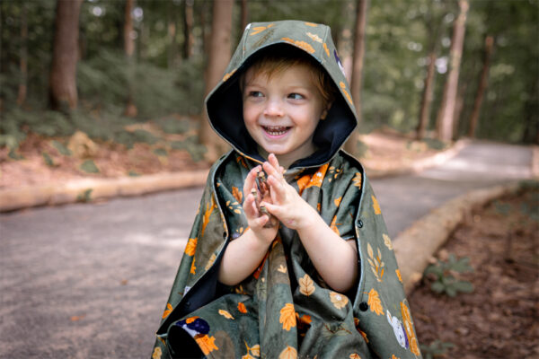 Poncho pour l’auto – Automne – Boutons pression – Naélie