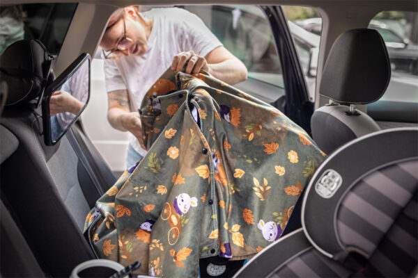 Poncho pour l’auto – Automne – Coquille – Naélie