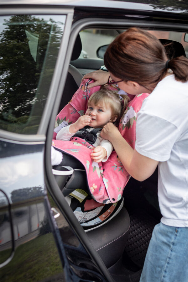 Poncho pour l’auto – Tropical – Face arrière – Naélie