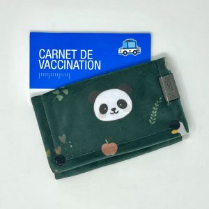 Protège carnet de santé - Animaux vert