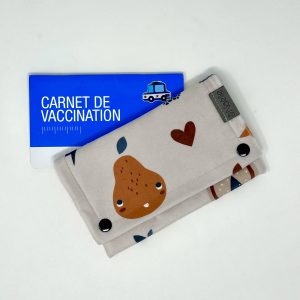 couvre carnets de vaccination - fruits boho - Naélie