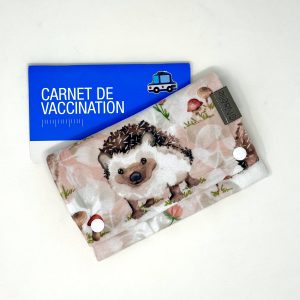 Couvre carnets de santé - Hérissons - Naélie