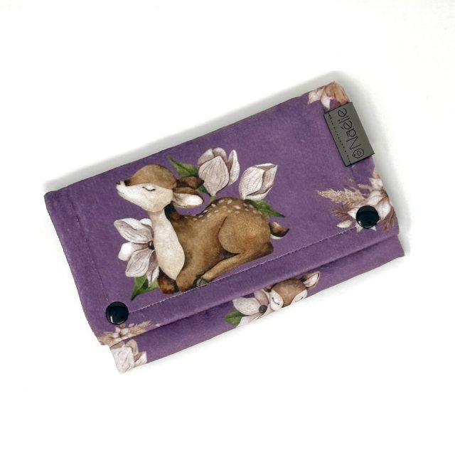 rangement carnet santé - Bambi mauve - Naélie