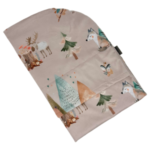 Housse grand cocon - Animaux foret beige