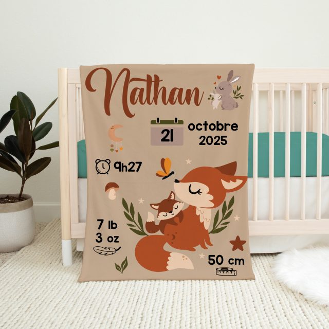 doudou de naissance bébé - douce foret - naelie